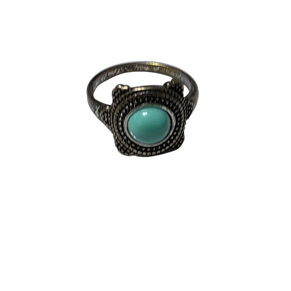 Turquoise and Silver Women's Ring